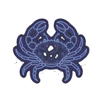 Cancer neon zodiac icon